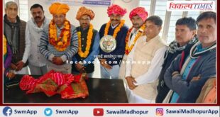 BJP people welcomed the newly elected journalist executive in bamanwas