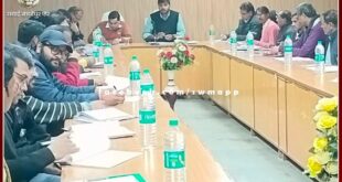 CEO Abhishek Khanna took a review meeting of the schemes in sawai madhopur