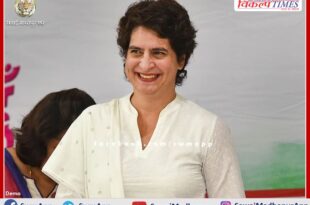 Congress General Secretary Priyanka Gandhi Vadra reached Sawai Madhopur