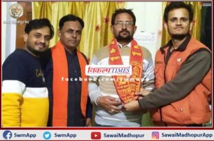 Expressed happiness on Ritesh Bhardwaj becoming Vipra Sena District President