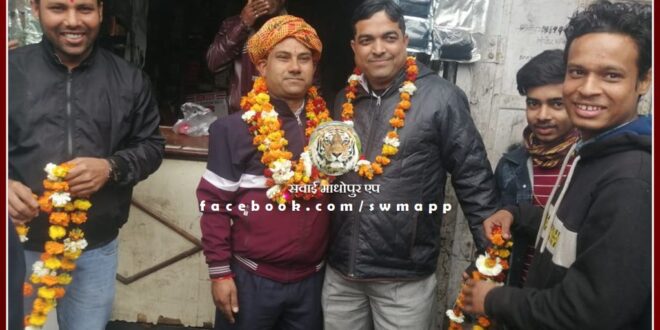 Maya Spare Parts Deendayal Sharma became the President of Two Wheeler Union in sawai madhopur