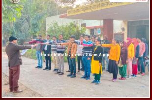Oath to follow the rules of road safety week in sawai madhopur