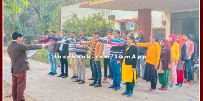Oath to follow the rules of road safety week in sawai madhopur