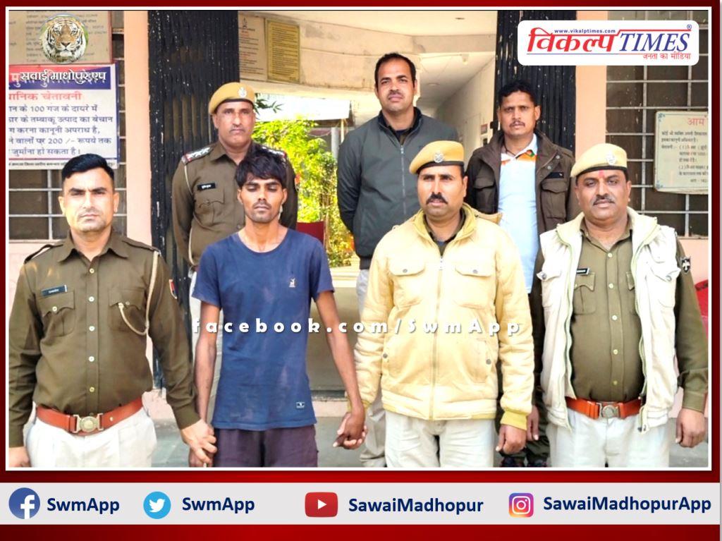 Police arrested accused with stolen motorcycle in just 24 hours in sawai madhopur