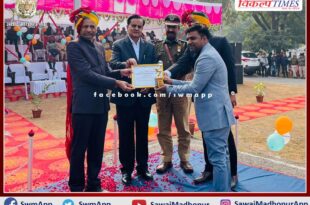 Republic Day on Physiotherapist Dr. Ganpat Lal Verma honored in sawai madhopur