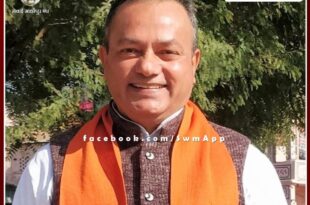 Sawai Madhopur Dr. Madhu Mukul Chaturvedi honored with Maa Sharde Seva Samman