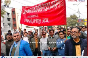 veterinary workers took out protest rally in Jaipur