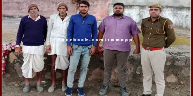 4 absconding accused arrested in assault case in sawai madhopur