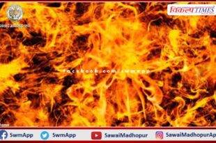 Fierce fire broke out in Thadi village of Bonli