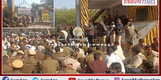 Forest workers closed the entrance of Ranthambore National Park