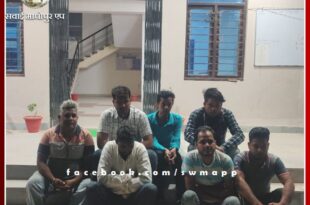 Gangapur city police arrested 7 people for creating ruckus after drinking alcohol