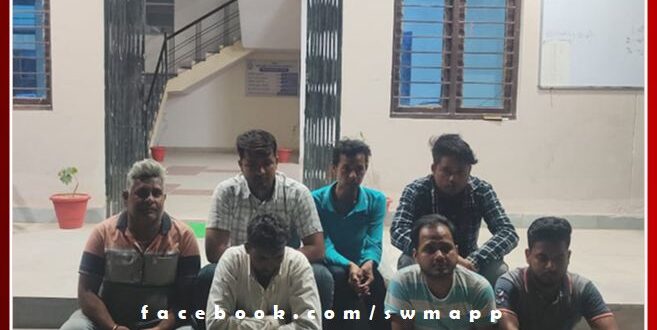 Gangapur city police arrested 7 people for creating ruckus after drinking alcohol