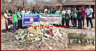 Made people aware by cleaning in Amareshwar forest area of ​​Ranthambore National Park