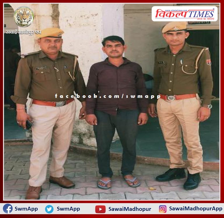 One accused arrested for selling illegal liquor in sawai madhopur