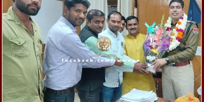 Superintendent of Police Sawai Madhopur Of Harshvardhan Agarwala honored