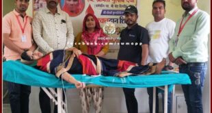 40 units of blood collected in blood donation camp