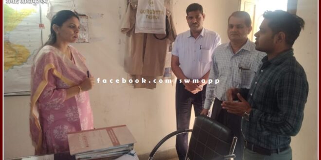 Assistant Director Ruby Ansar did surprise inspection of District Excise Department