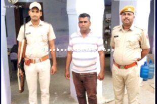 Bonli police station arrested an accused while transporting illegal gravel in bonli sawai madhopur