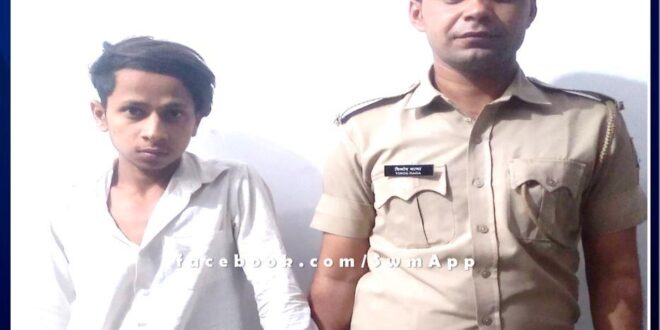 Chauth ka barwada Police Station Arrested accused for uploading the song in indecent language on social media in sawai madhopur