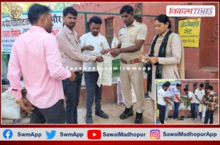 Distributed Cloth Bags To Ganesh Devotees in ranthambore national park
