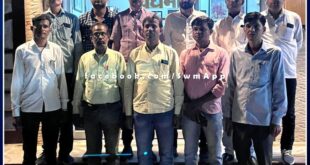 District Convener Vinod Jain flagged off the participants of National Level Khadi Village Industries Program and left for Bikaner