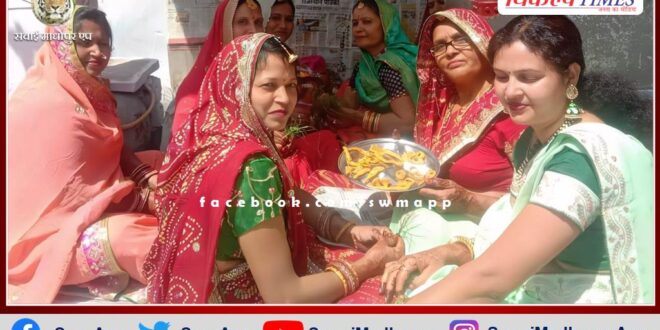 Gangaur festival celebrated with enthusiasm in malarna dungar
