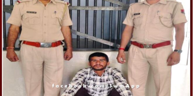 Kotwali police station arrested accused for theft in the temple in sawai madhopur