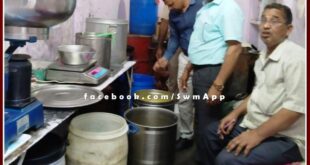 Medical department team took ghee samples in gangapur city sawai madhopur
