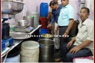 Medical department team took ghee samples in gangapur city sawai madhopur