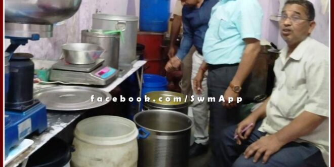 Medical department team took ghee samples in gangapur city sawai madhopur