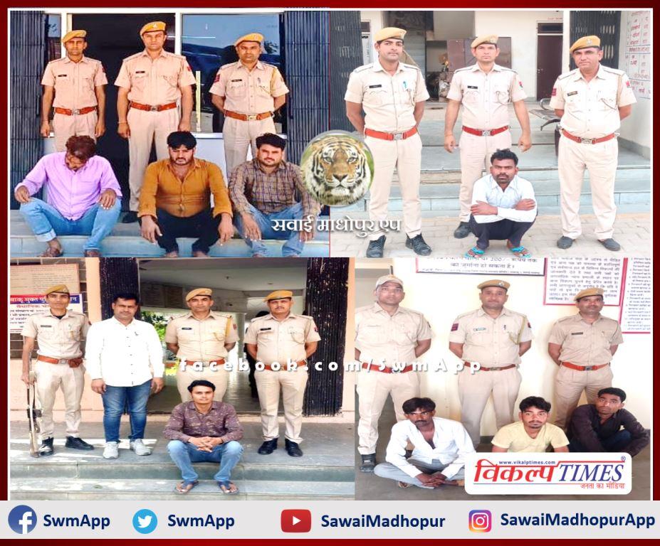 Police Arrested 8 Accused from Sawai Madhopur