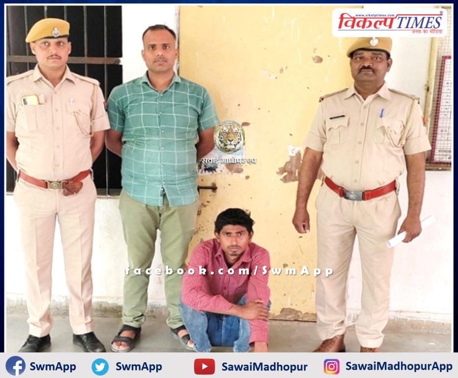 Police arrested accused of dumper theft in sawai madhopur