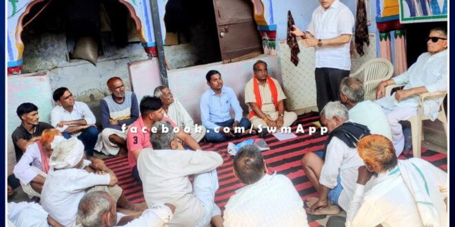 Program organized in Kundal on President's address in sawai madhopur