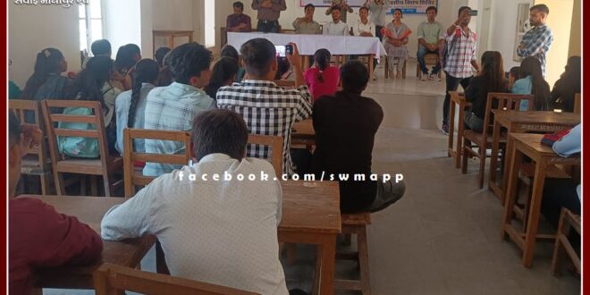 Seminar organized on contribution in nation building in pg college sawai madhopur