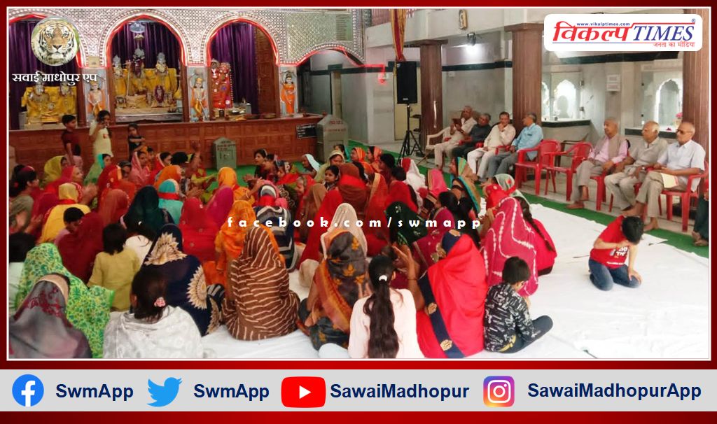 Women celebrated Fagotsav in Shiva temple sawai Madhopur