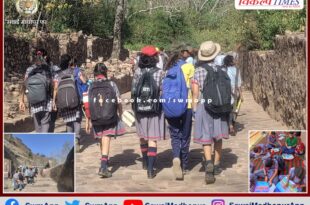 Educational tour of Ranthambore fort to students on World Heritage Day