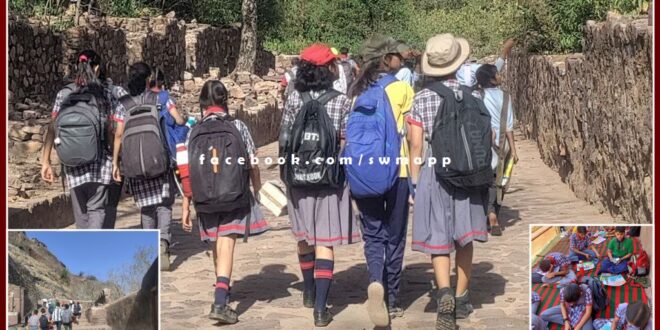 Educational tour of Ranthambore fort to students on World Heritage Day