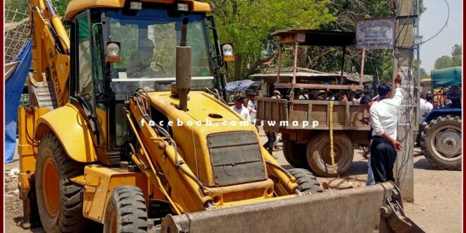 Remove encroachment campaign started again in Bajaria vegetable market area