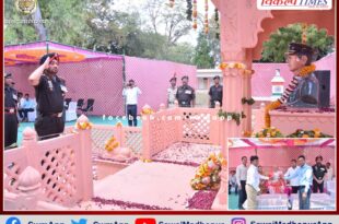 Tributes paid to martyr Captain Ripudaman Singh on his death anniversary in sawai madhopur