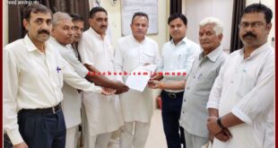 BJP teachers cell office bearers submitted memorandum against gay marriage law In sawai madhopur