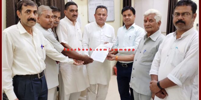 BJP teachers cell office bearers submitted memorandum against gay marriage law In sawai madhopur