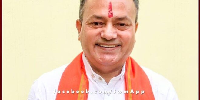 Dr. Madhu Mukul Chaturvedi became sawai madhopur district convenor of maha jansampark abhiyan