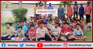 Health related information given to children in Sanatan Sanskar camp