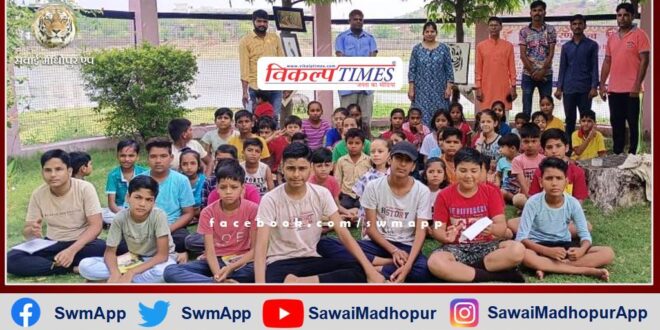 Health related information given to children in Sanatan Sanskar camp