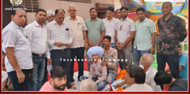 Medical workers gave financial assistance of Rs 1 lakh 54 thousand to the relatives of contract workers