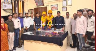 Professor Haricharan Meena was welcomed by the Faculty of Social Sciences in pg college sawai madhopur
