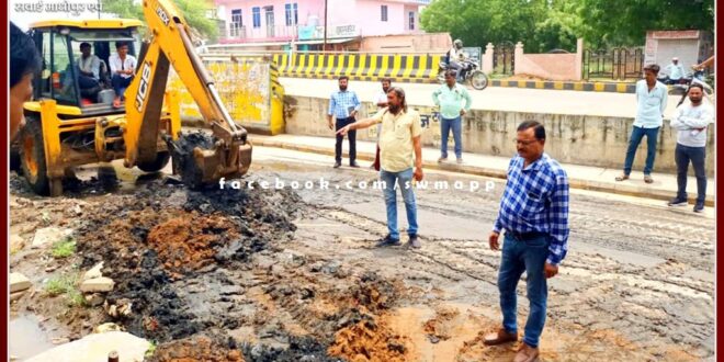 Cleaning of drain after 10 years in sawai madhopur
