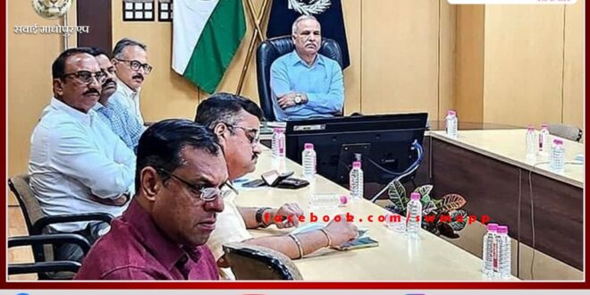 DGP took VC in police headquarters Jaipur