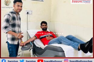 Donated blood by going 204 kilometers in churu