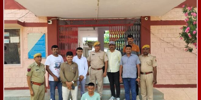 Gang leader arrested for robbery in solar plant in barmer